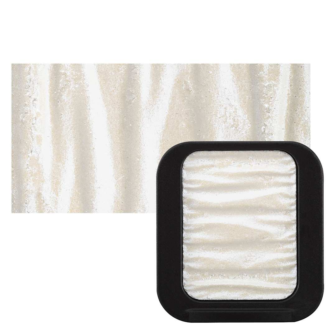 Open in modal - Finetec Premium Watercolor Pan - Blue (Pearlescent) pan and swatch