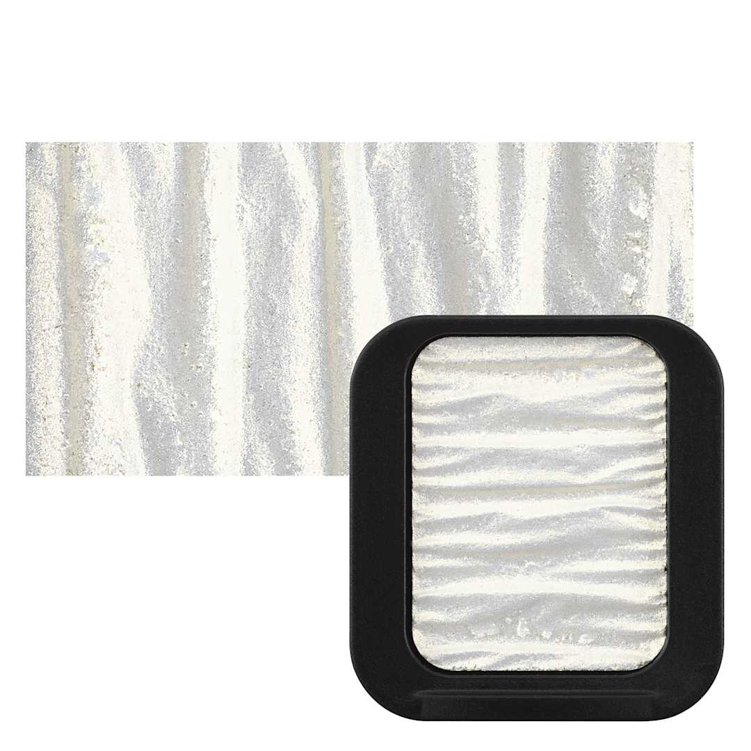 Open in modal - Finetec Premium Watercolor Pan - Gold (Pearlescent) pan and swatch