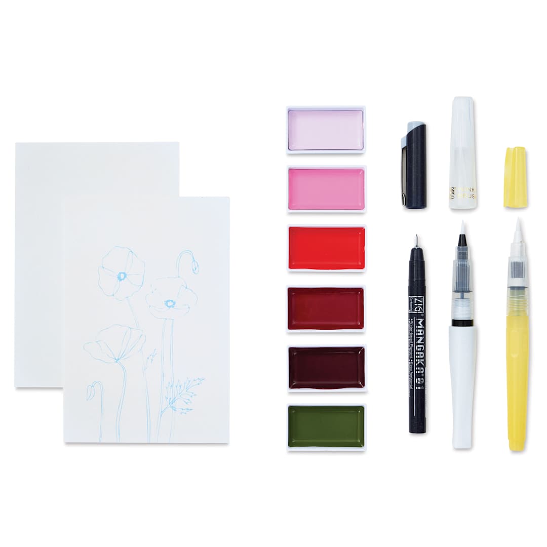 Open in modal - Kuretake Exploring Watercolor Set