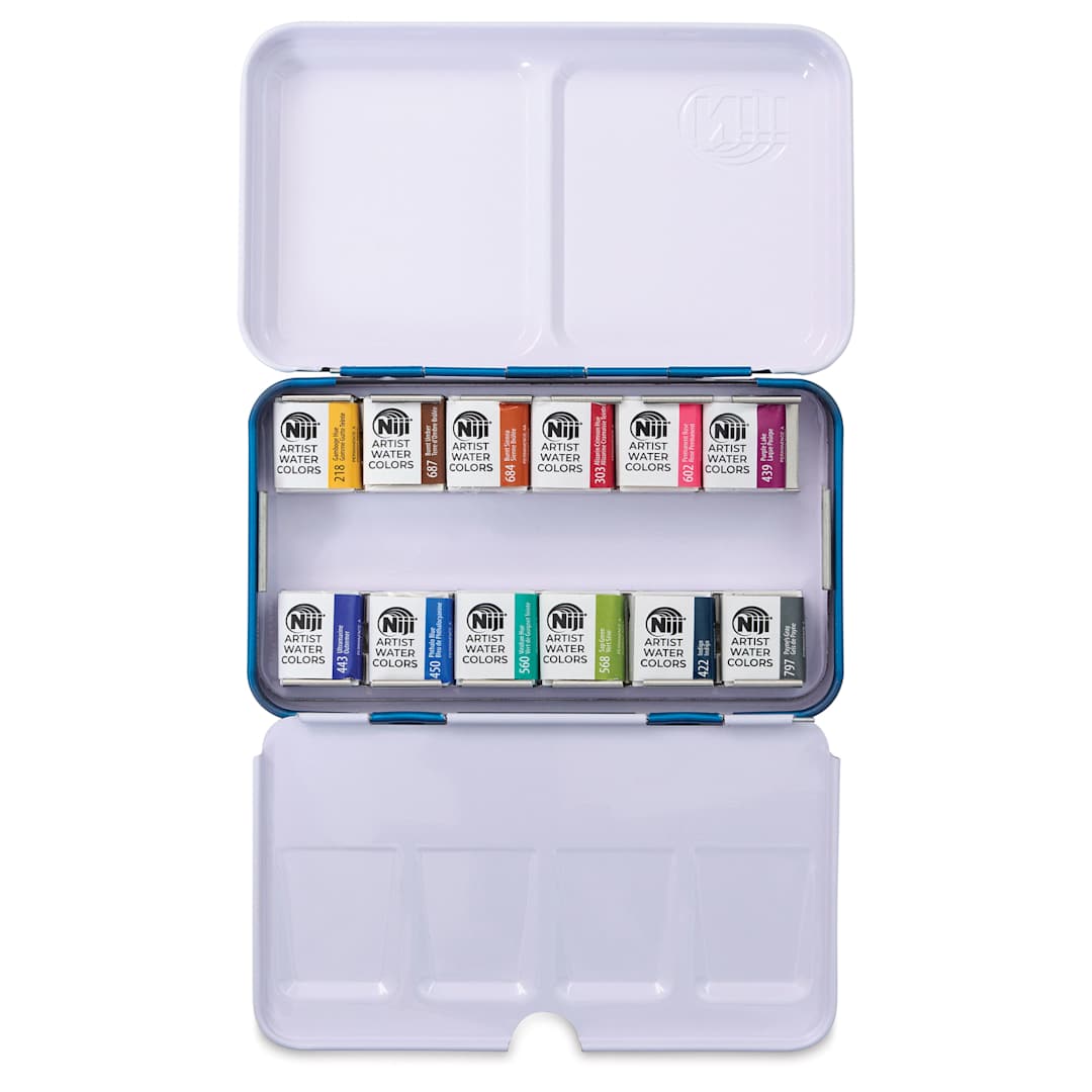 Open in modal - Niji Artist Watercolor Pan Set - Essential, Set of 12