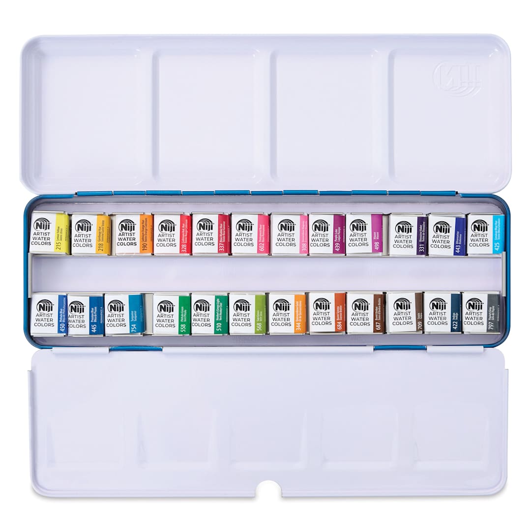 Open in modal - Niji Artist Watercolor Pan Set - Studio, Set of 24