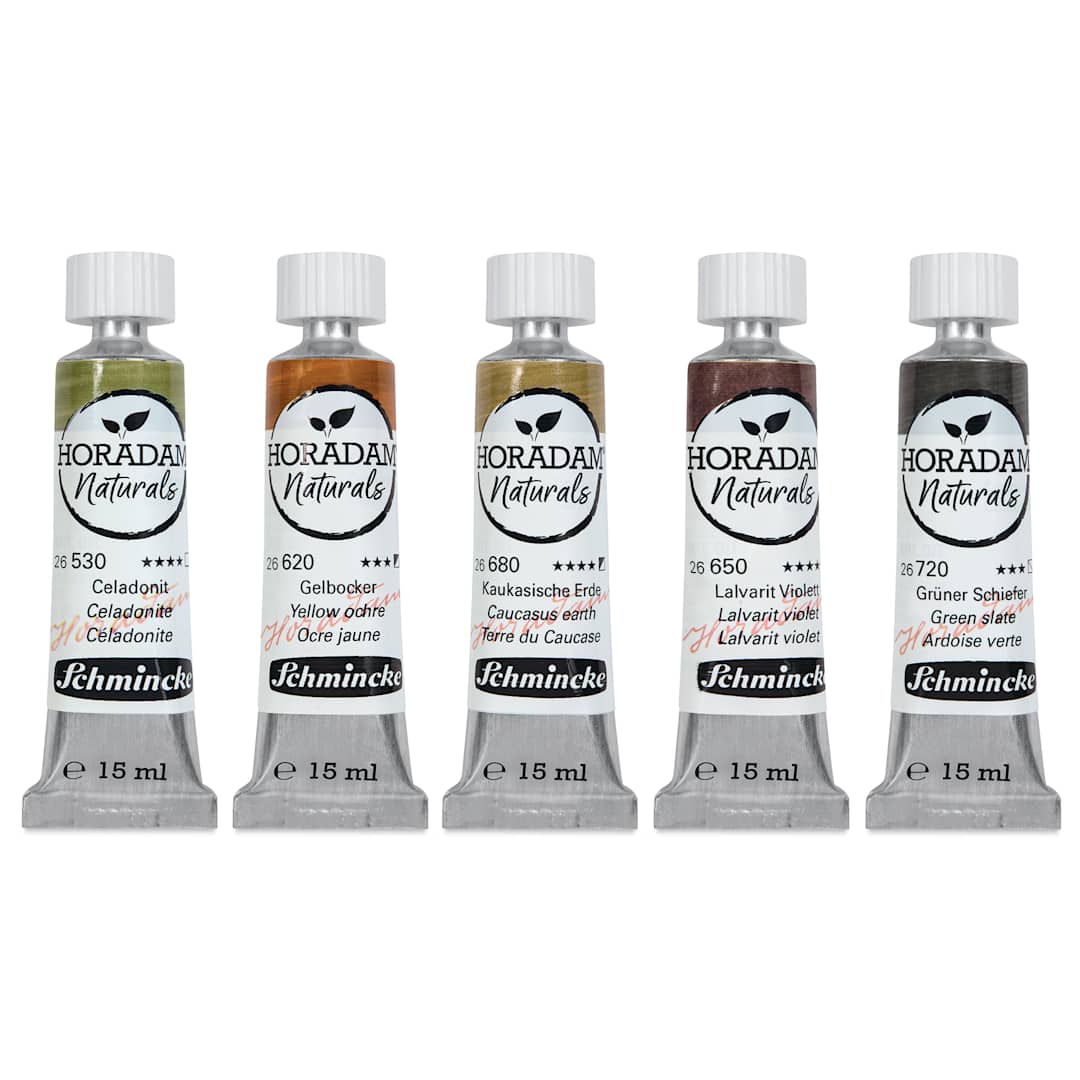 Open in modal - Schmincke Horadam Naturals Watercolor Tubes - Earth Colors, Set of 5, 15 ml