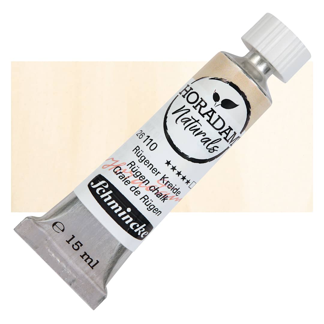 Open in modal - Schmincke Horadam Naturals Watercolor - Rügen Chalk, 15 ml Tube with swatch