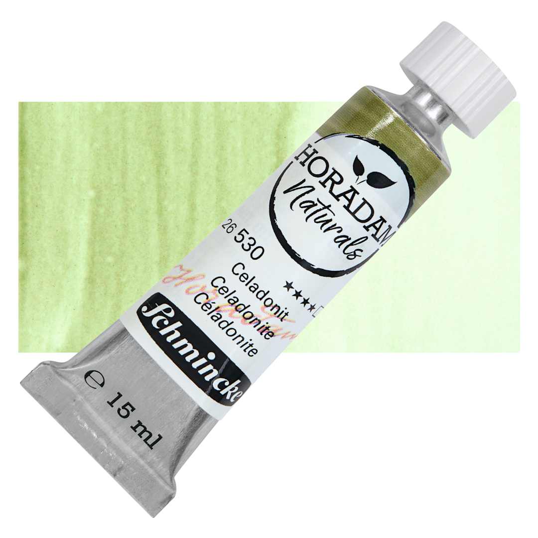 Open in modal - Schmincke Horadam Naturals Watercolor - Celadonite, 15 ml Tube with swatch