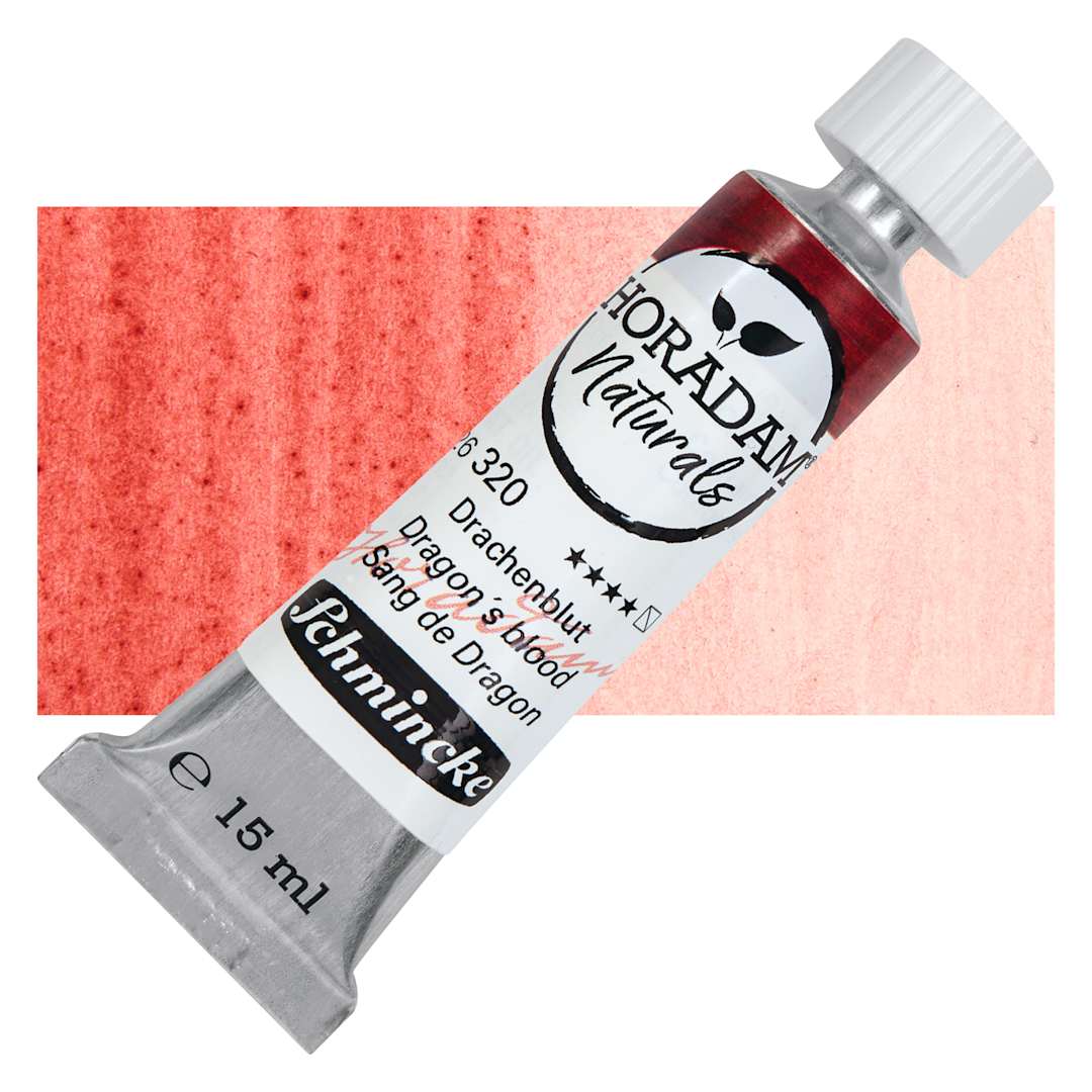 Open in modal - Schmincke Horadam Naturals Watercolor - Dragon's Blood, 15 ml Tube with swatch