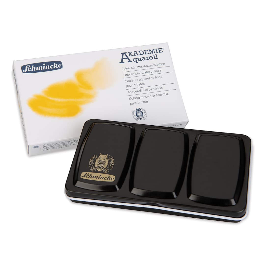 Open in modal - Schmincke Akademie Aquarell Watercolor Pans and Sets