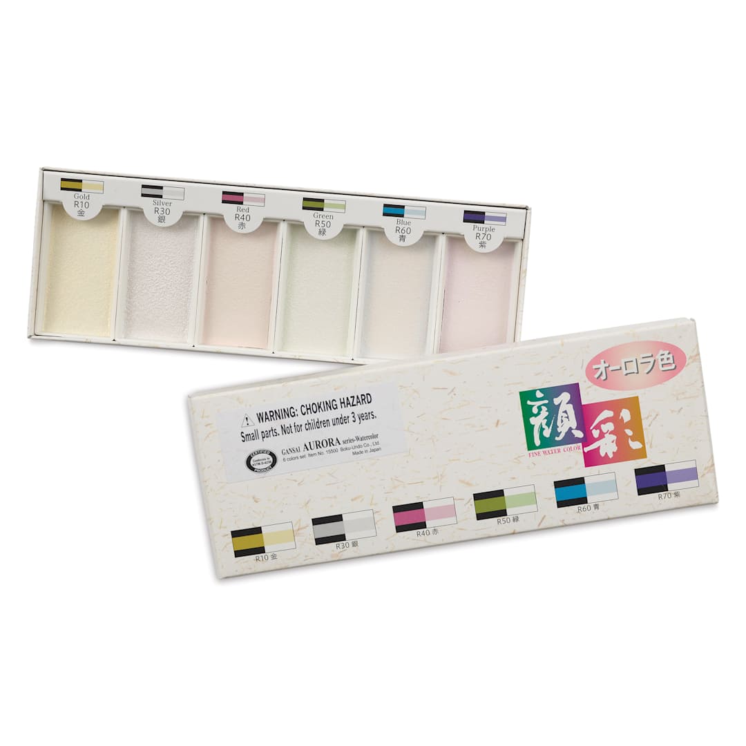 Open in modal - Aitoh Japanese Watercolor - Interference Colors, Set of 6