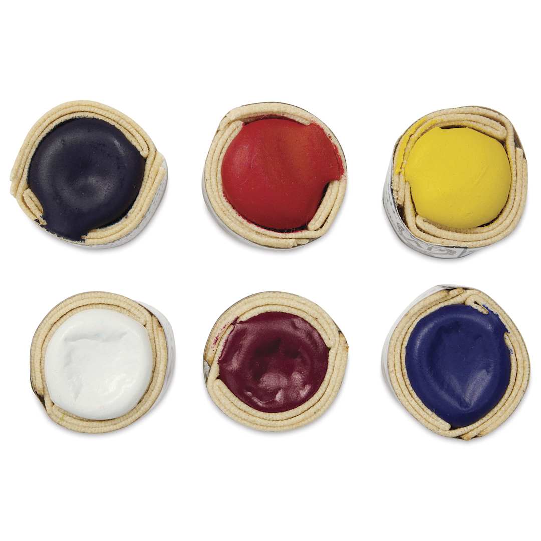 Open in modal - Beam Paints Watercolor Paintstones - Set of 6, Mixing Colors top view