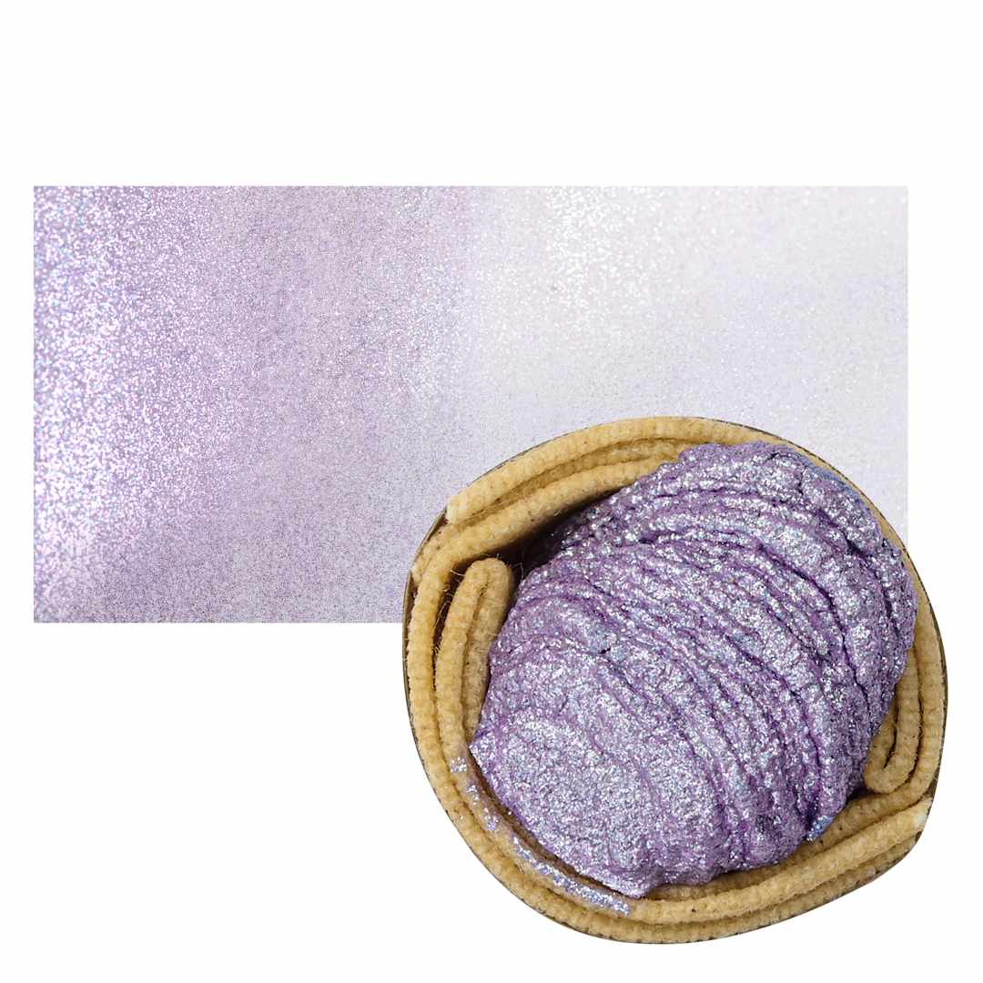 Open in modal - Beam Paints Watercolor Paintstone - Amethyst stone and swatch