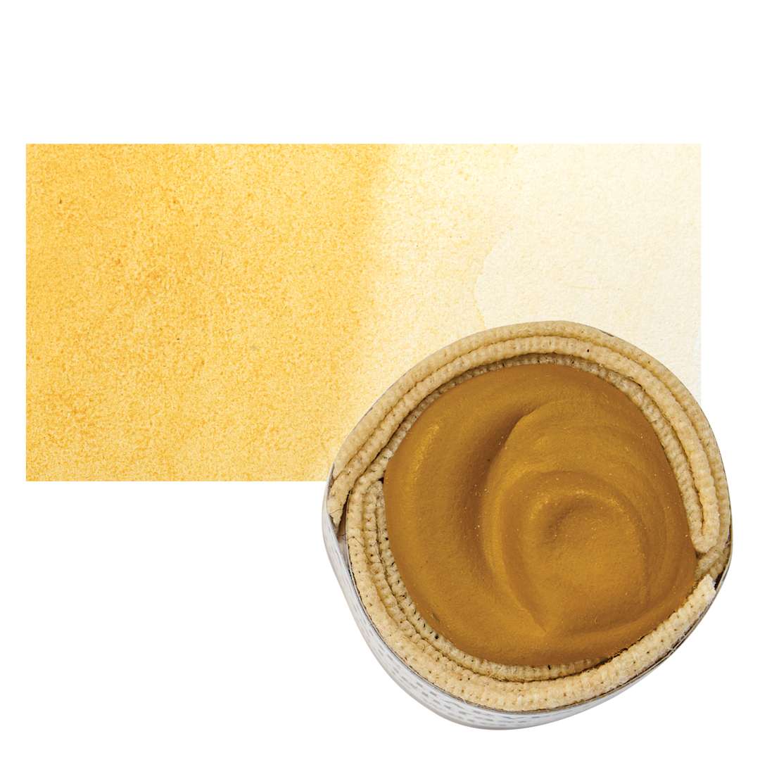 Open in modal - Beam Paints Watercolor Paintstone - Harvest Wheat stone and swatch