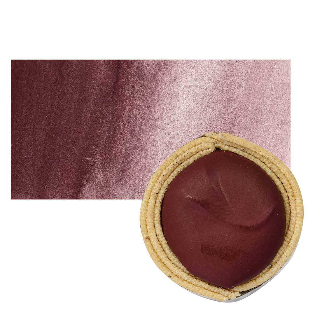 Open in modal - Beam Paints Watercolor Paintstone - Mars Violet stone and swatch