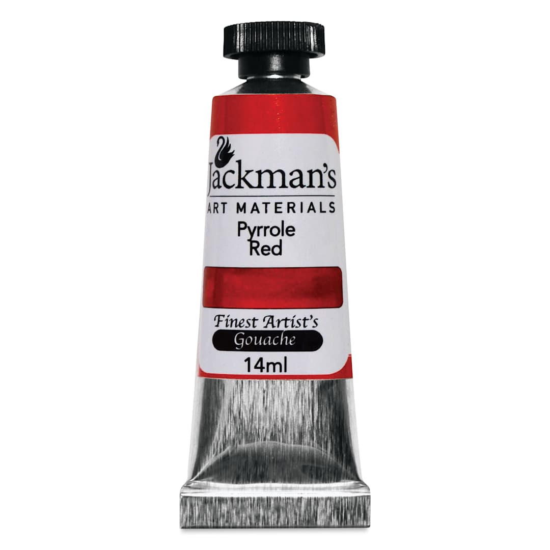Open in modal - Jackman's Finest Artists' Gouache - Pyrrole Red, 14 ml