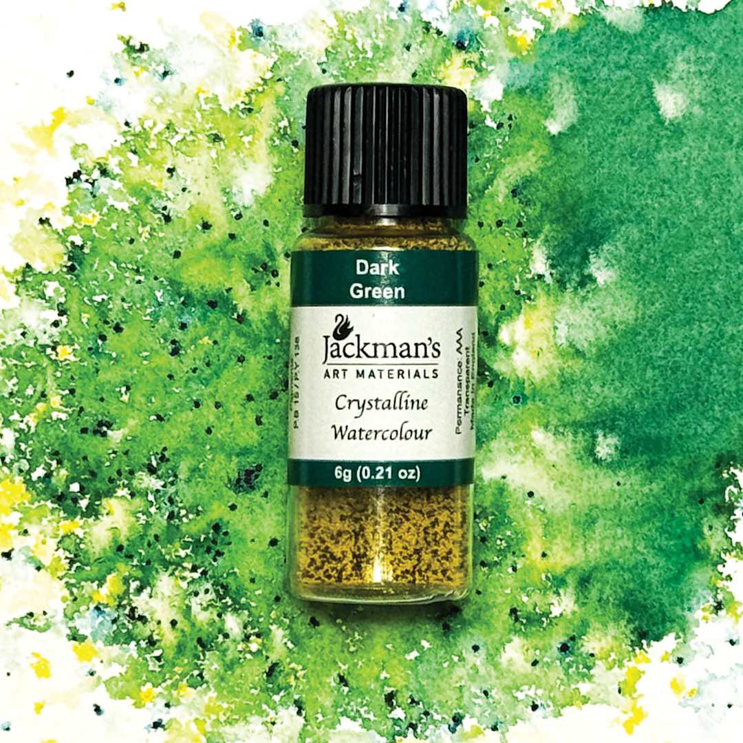 Open in modal - Jackman's Crystalline Powder Watercolor - Dark Green, 6 g