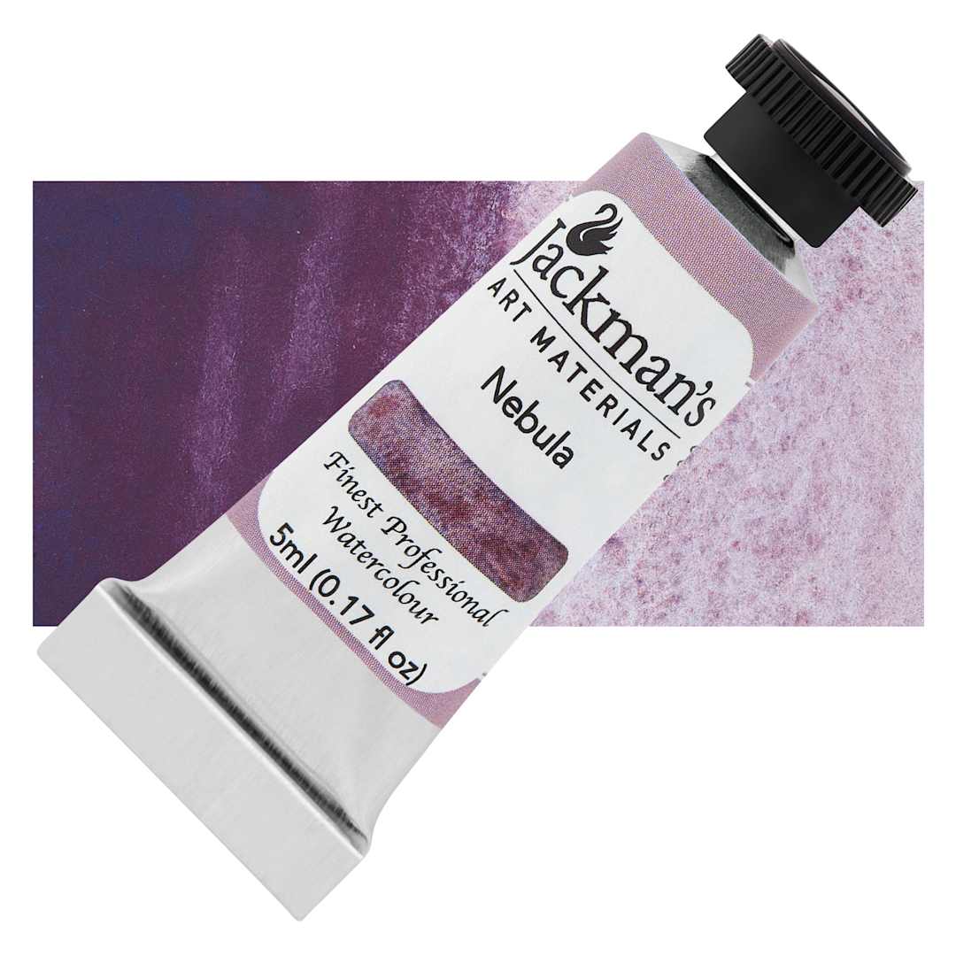 Open in modal - Jackman's Finest Professional Watercolour - Nebula, 5 ml Tube and Swatch