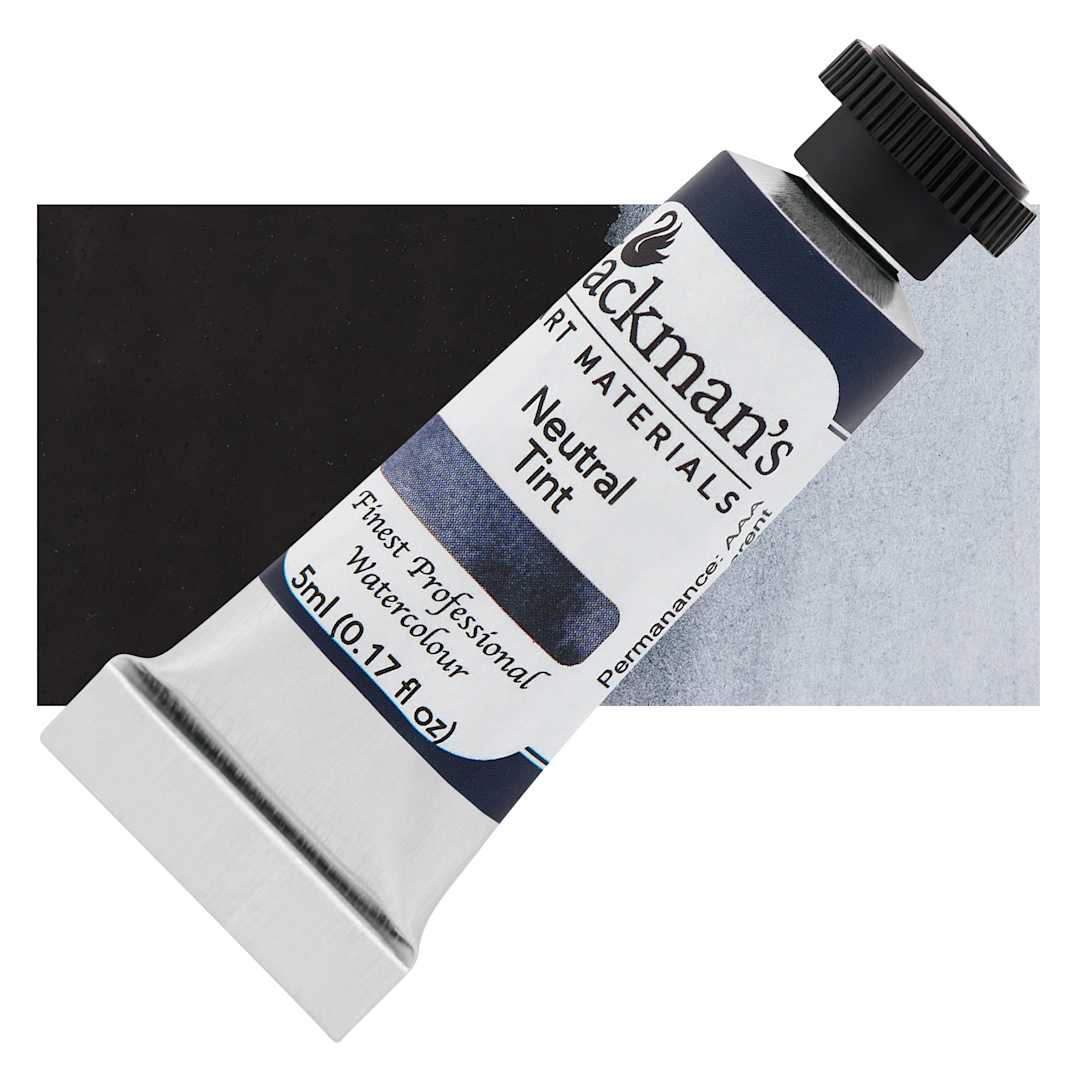 Open in modal - Jackman's Finest Professional Watercolour - Neutral Tint, 5 ml Tube and Swatch