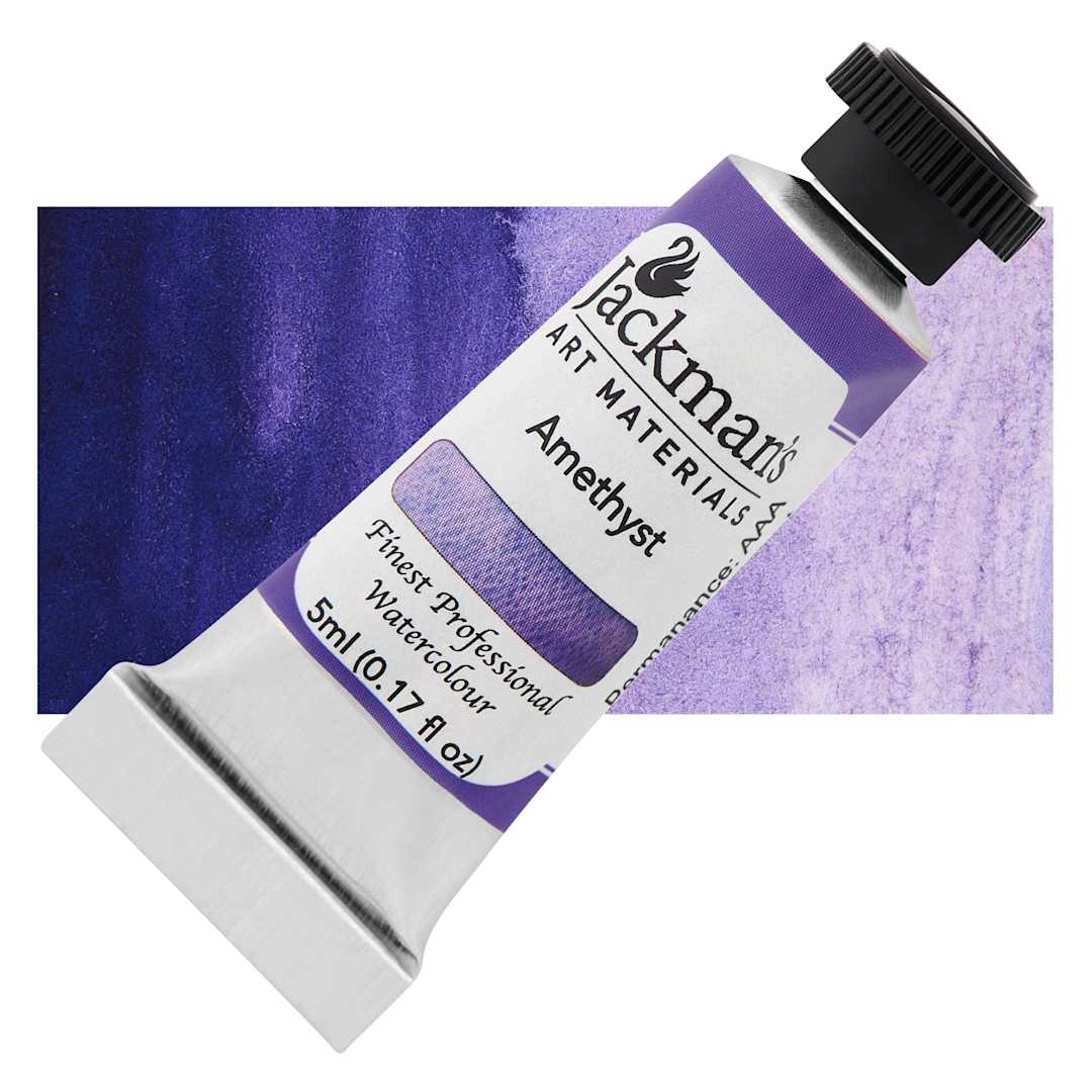 Open in modal - Jackman's Finest Professional Watercolour - Amethyst, 5 ml Tube and Swatch