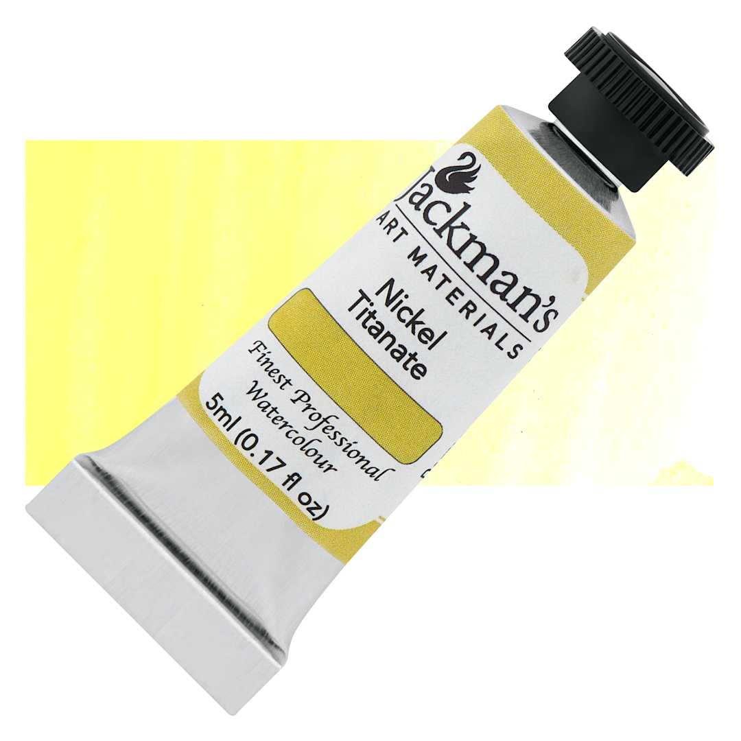 Open in modal - Jackman's Finest Professional Watercolour - Nickel Titanate, 5 ml Tube and Swatch