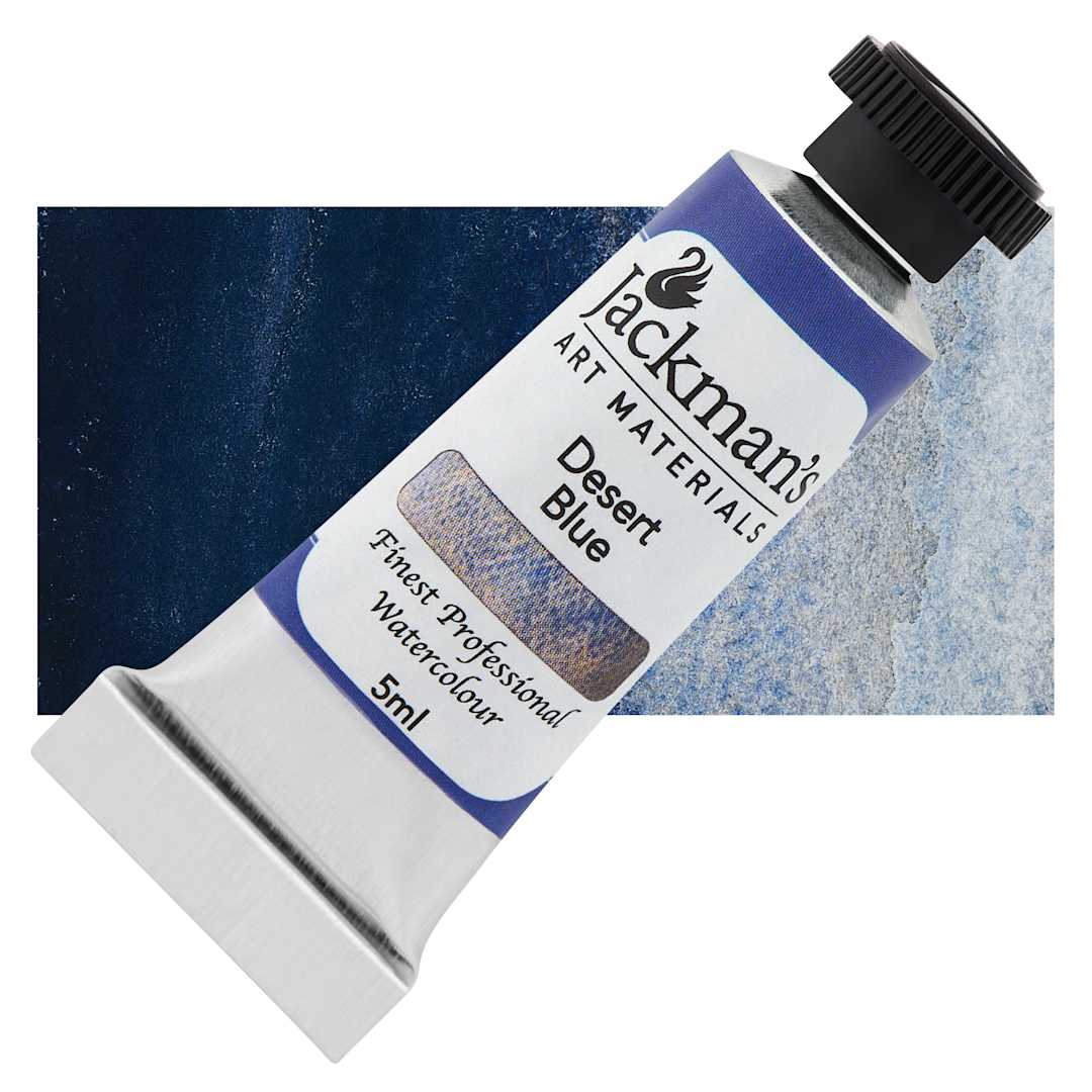 Open in modal - Jackman's Finest Professional Watercolour - Desert Blue, 5 ml Tube and Swatch