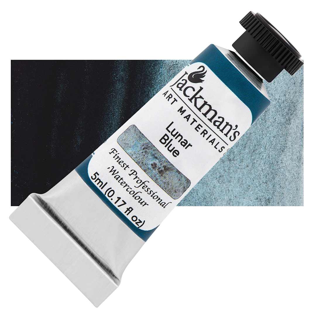 Open in modal - Jackman's Finest Professional Watercolour - Lunar Blue, 5 ml Tube and Swatch