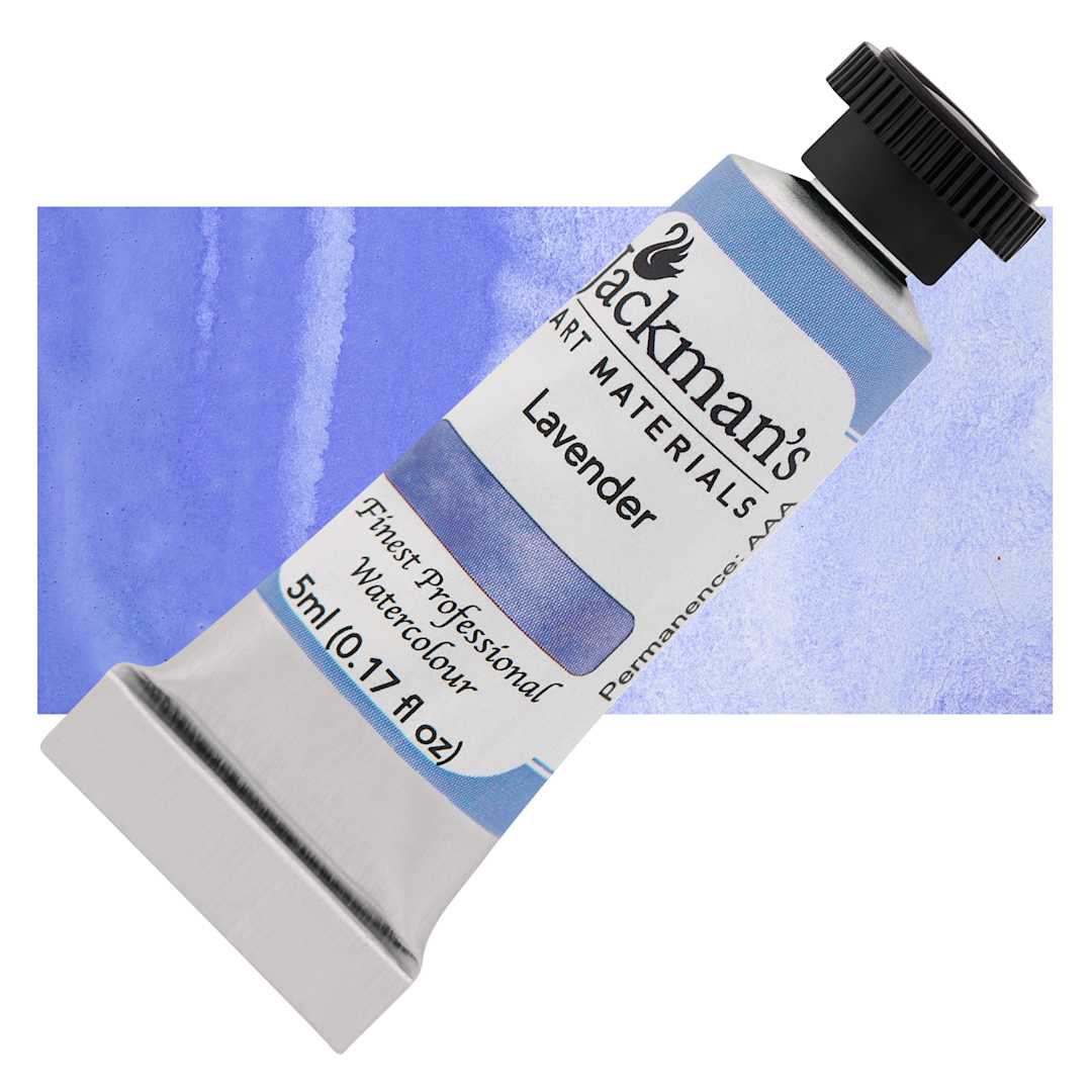 Open in modal - Jackman's Finest Professional Watercolour - Lavender, 5 ml Tube and Swatch