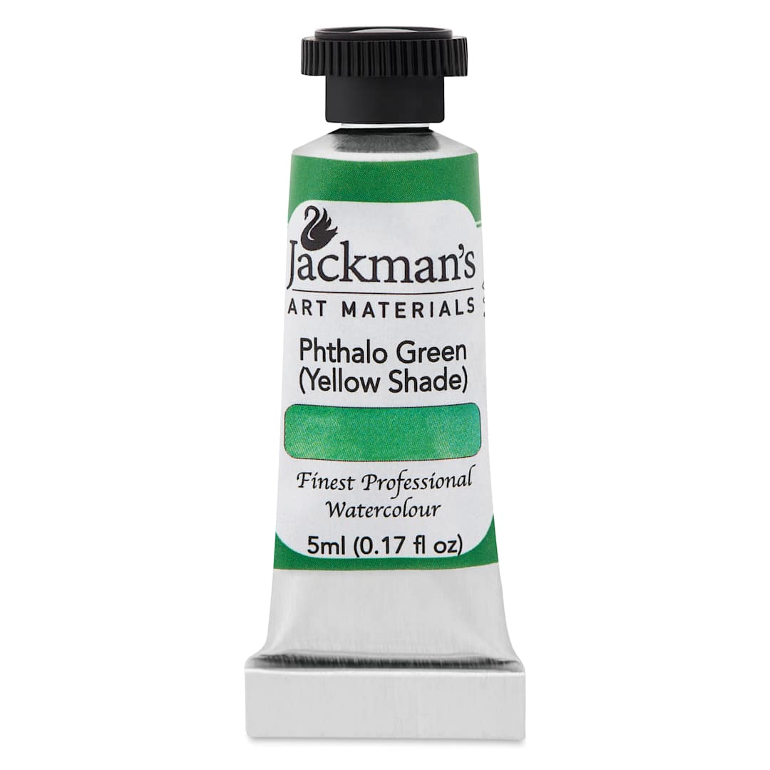 Open in modal - Jackman's Finest Professional Watercolour - Phthalo Green (Yellow Shade), 5 ml Tube