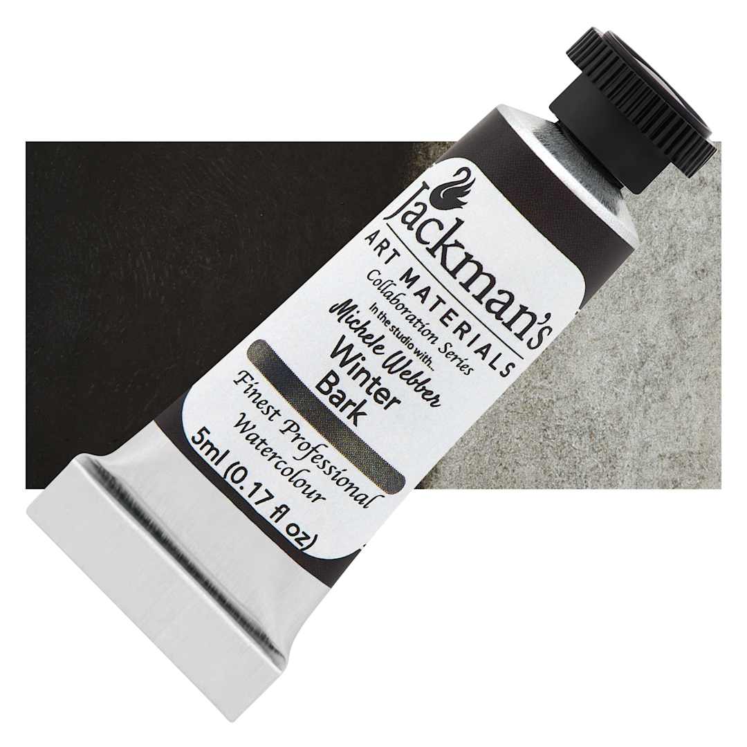 Open in modal - Jackman's Finest Professional Watercolour - Winter Bark, 5 ml Tube and Swatch