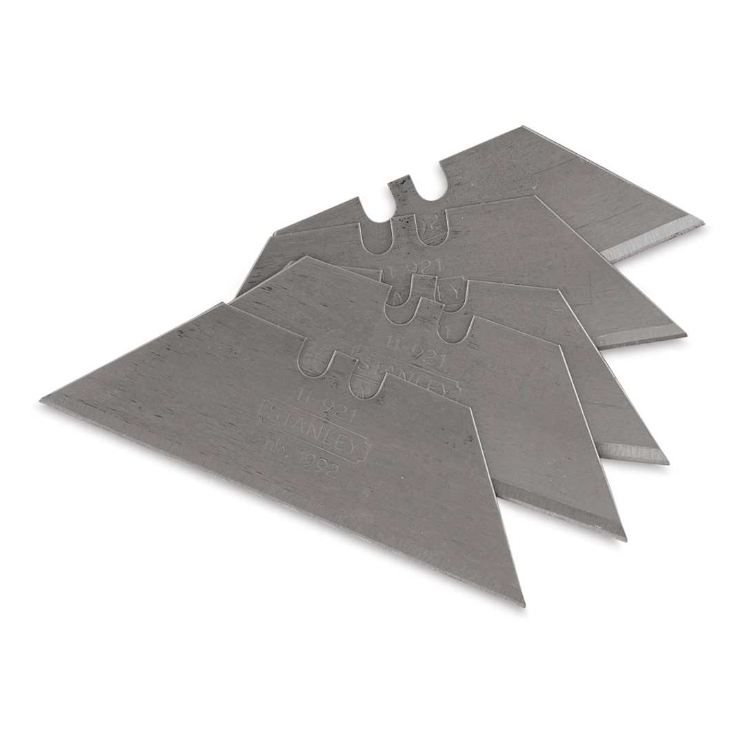 Open in modal - Stanley 1992 Heavy Duty Utility Knife Blades - 5 Blades stacked loosely
