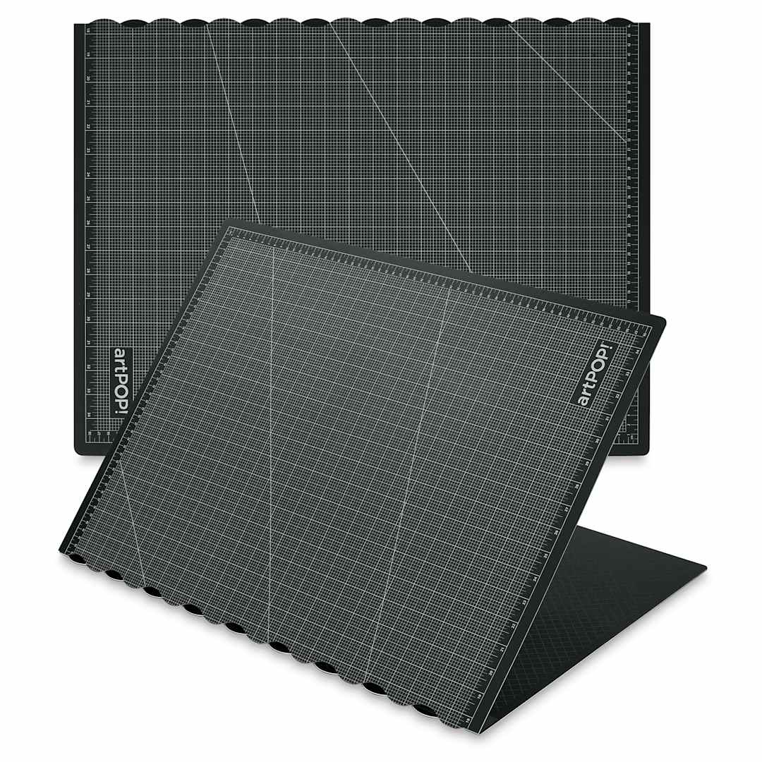 Open in modal - artPOP! Self-Healing Cutting Mat - 24" x 36", Foldable (Folded and unfolded cutting mats)