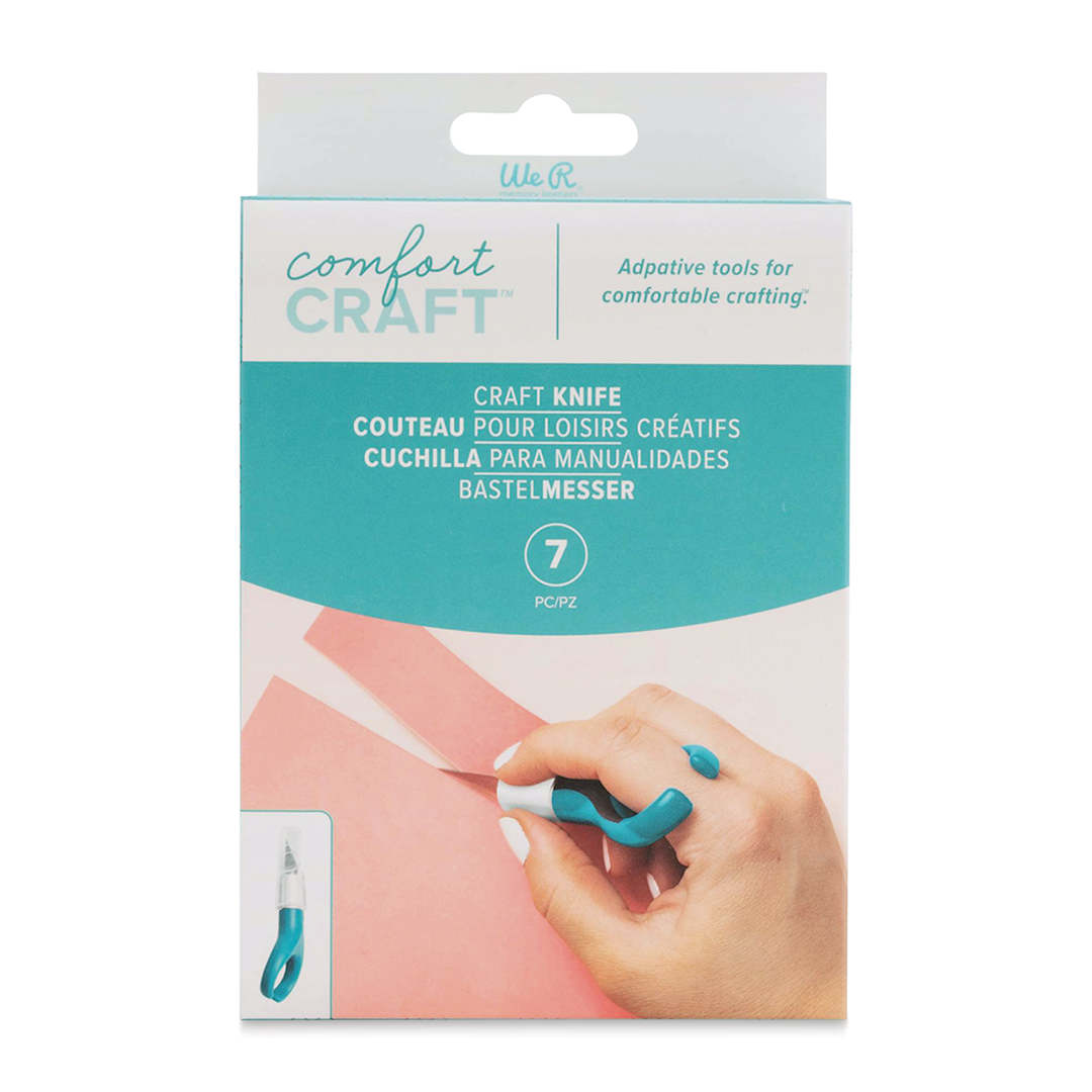 Open in modal - We R Memory Keepers Comfort Craft Knife, With 4 Refill Blades, 7-1/2" x 2", In Package