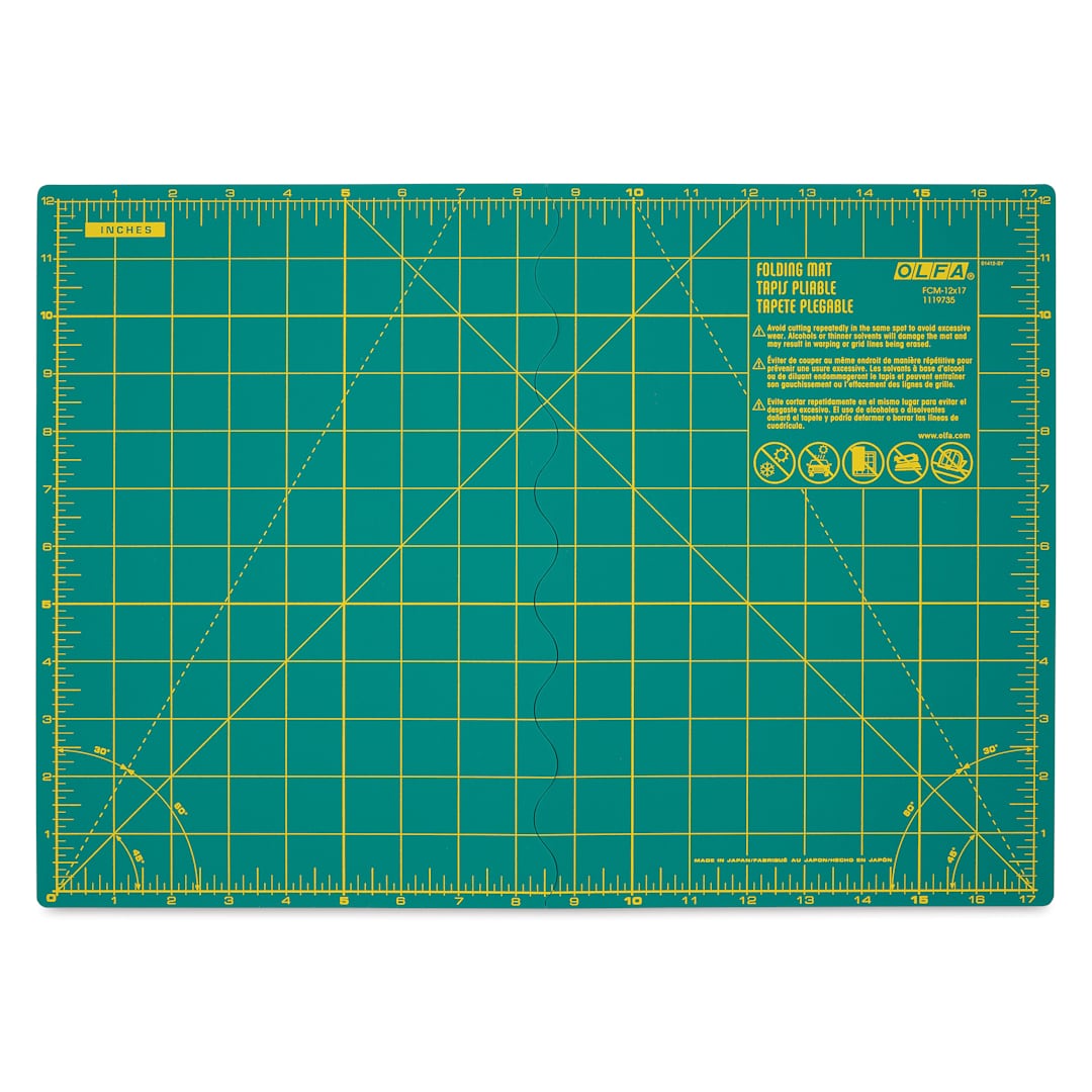 Open in modal - Olfa Folding Cutting Mat - flat