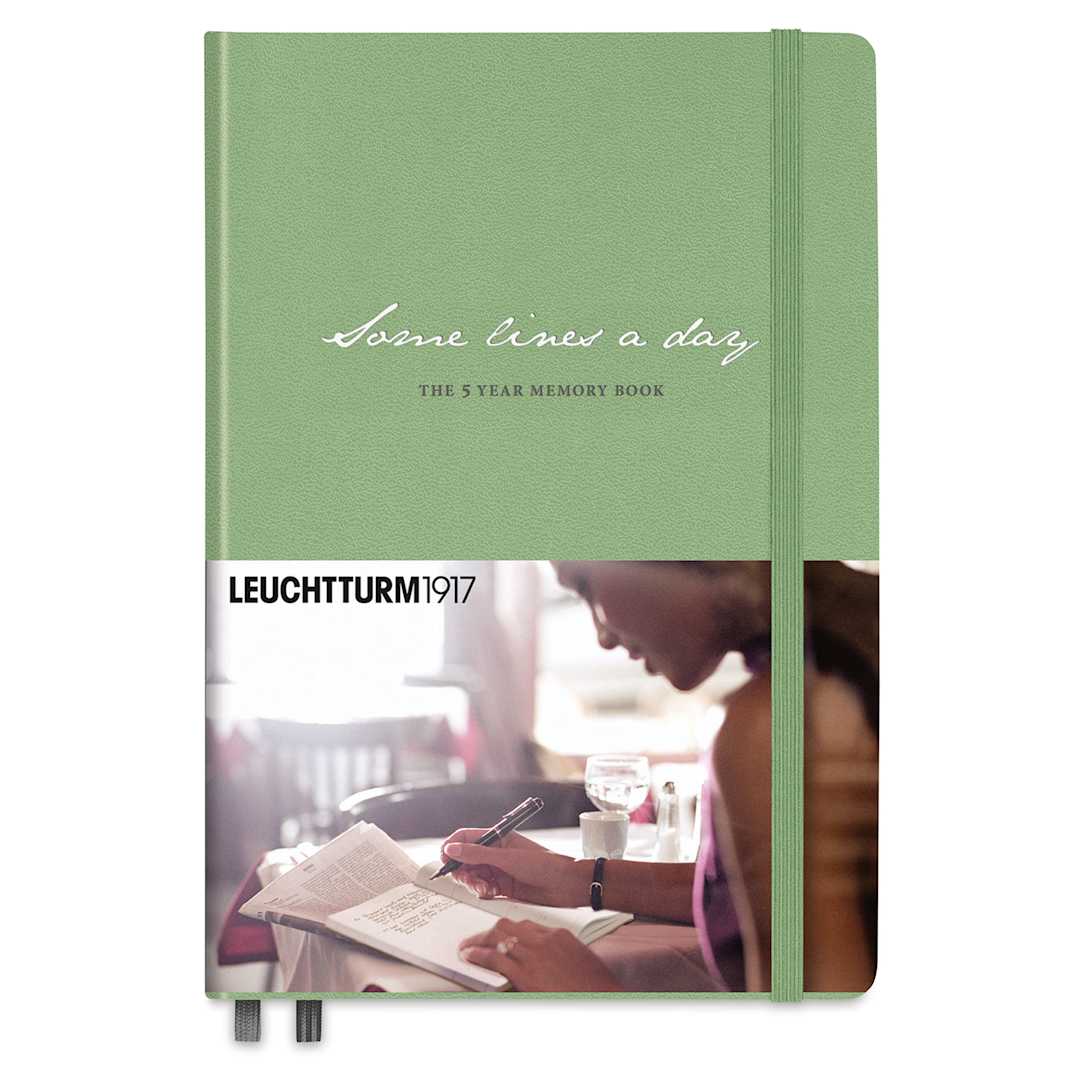 Open in modal - Leuchtturm1917 Some Lines a Day Notebook - Sage, 5-3/4" x 8-1/4"