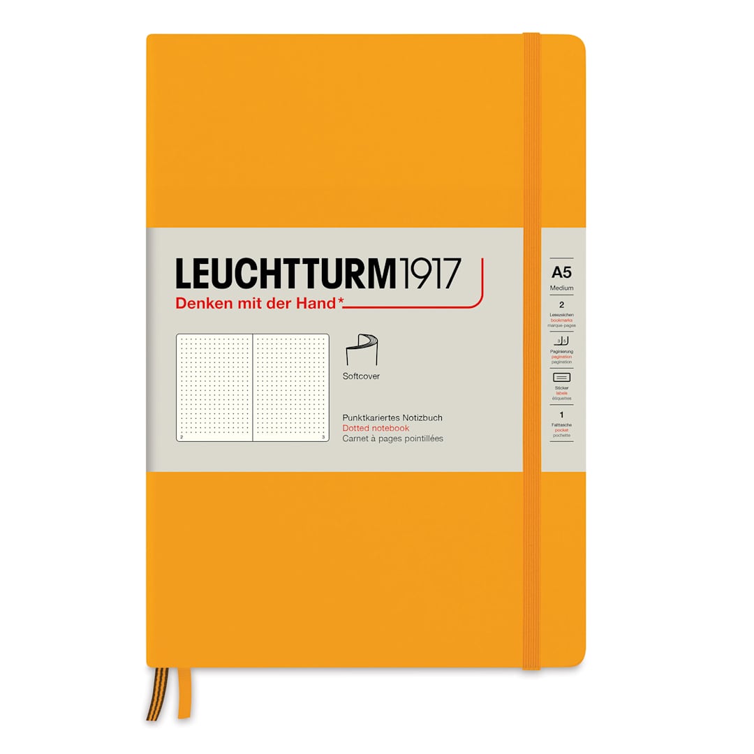 Open in modal - Leuchtturm1917 Dotted Softcover Notebook - Rising Sun, 5-3/4" x 8-1/4"