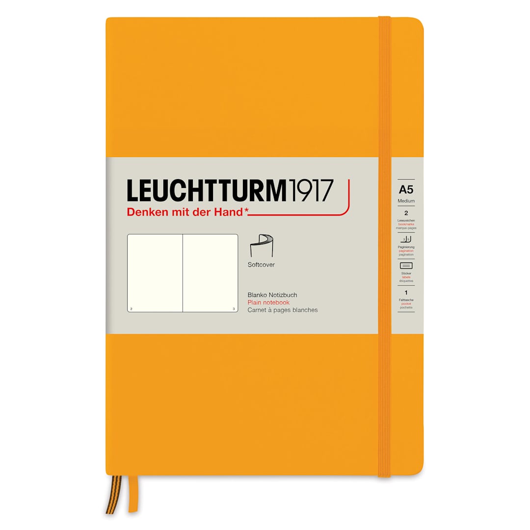 Open in modal - Leuchtturm1917 Ruled Softcover Notebook - Rising Sun, 5-3/4" x 8-1/4"