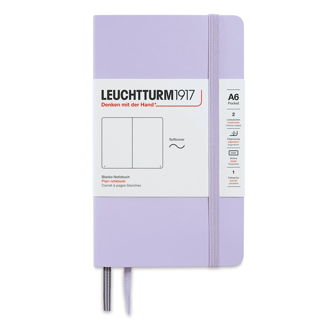 Open in modal - Leuchtturm1917 Blank Softcover Notebook - Lilac, 3-1/2" x 6"