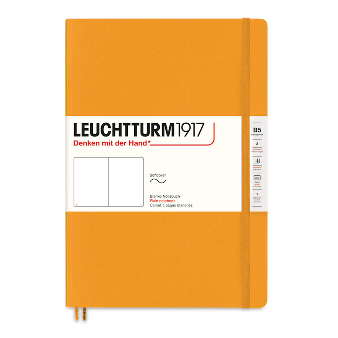 Open in modal - Leuchtturm1917 Blank Softcover Notebook - Rising Sun, 7" x 10"