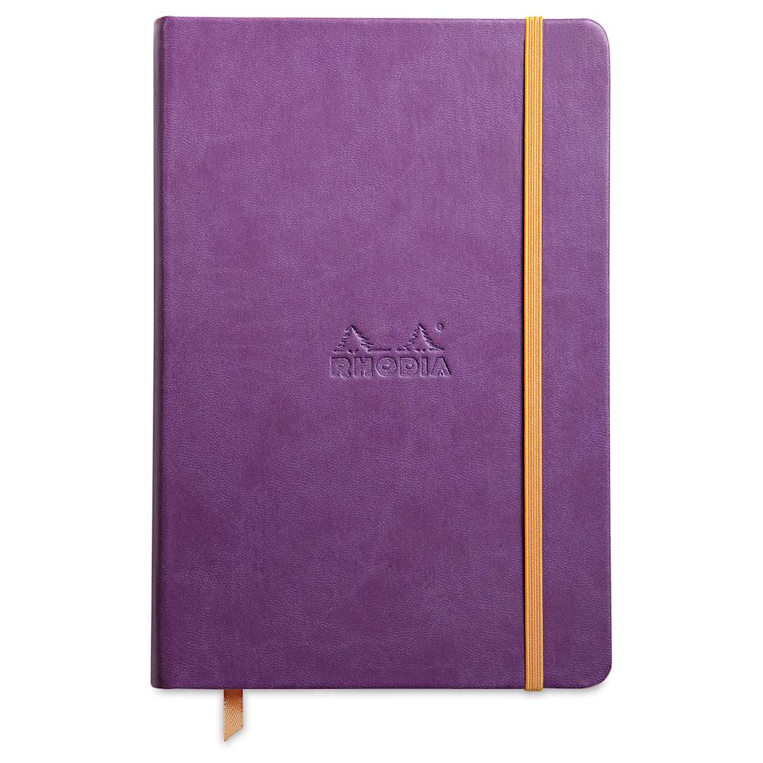 Open in modal - Rhodiarama Hardcover Notebook - Purple, A5