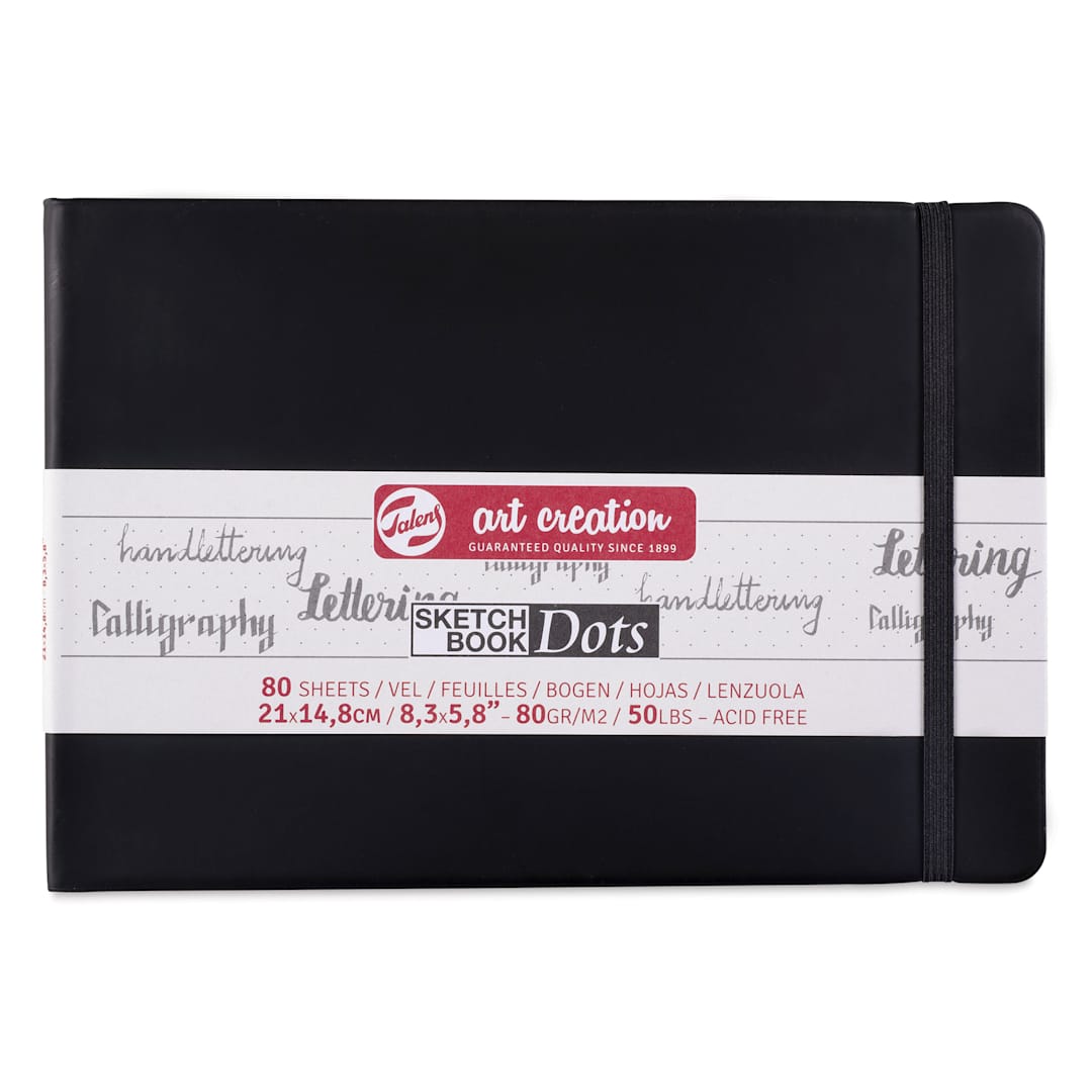 Open in modal - Talens Art Creations Dotted Sketchbook - 5-4/5" x 8-3/10", front cover