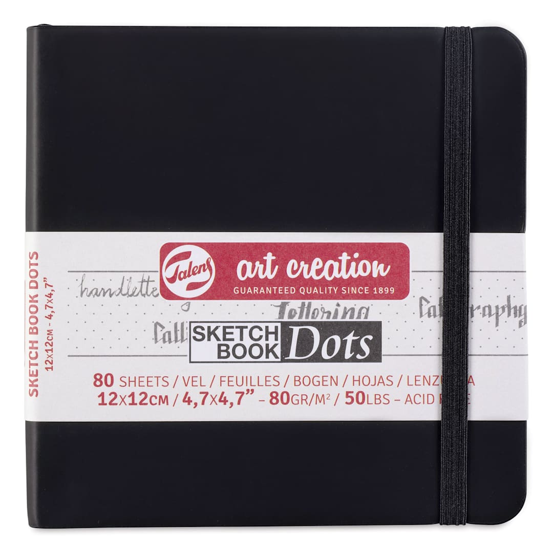 Open in modal - Talens Art Creations Dotted Sketchbook - 4-7/10" x 4-7/10", front cover