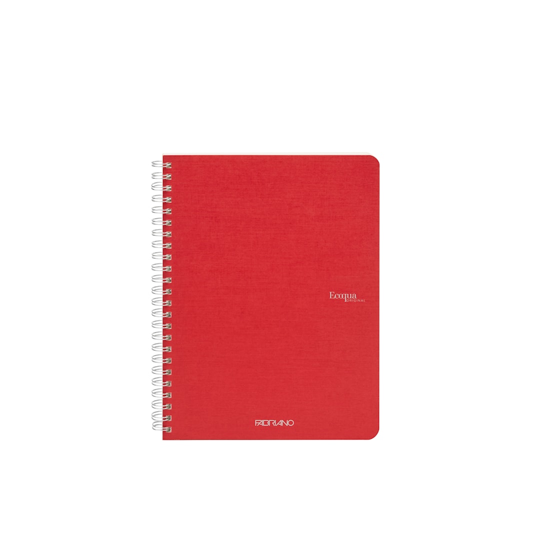 Open in modal - Fabriano Eco Qua Spiral Blank Red - 70 Shts./Bk.