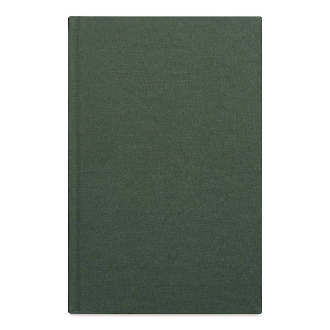 Open in modal - Gry Mattr Essential Linen Dotted Notebook - 5-3/4" x 8-1/2", Forest