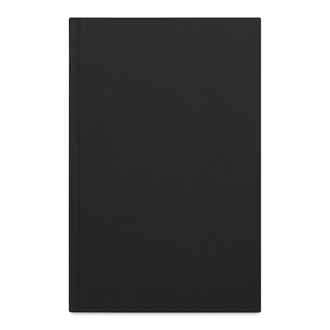 Open in modal - Gry Mattr Essential Linen Dotted Notebook - 5-3/4" x 8-1/2", Jet