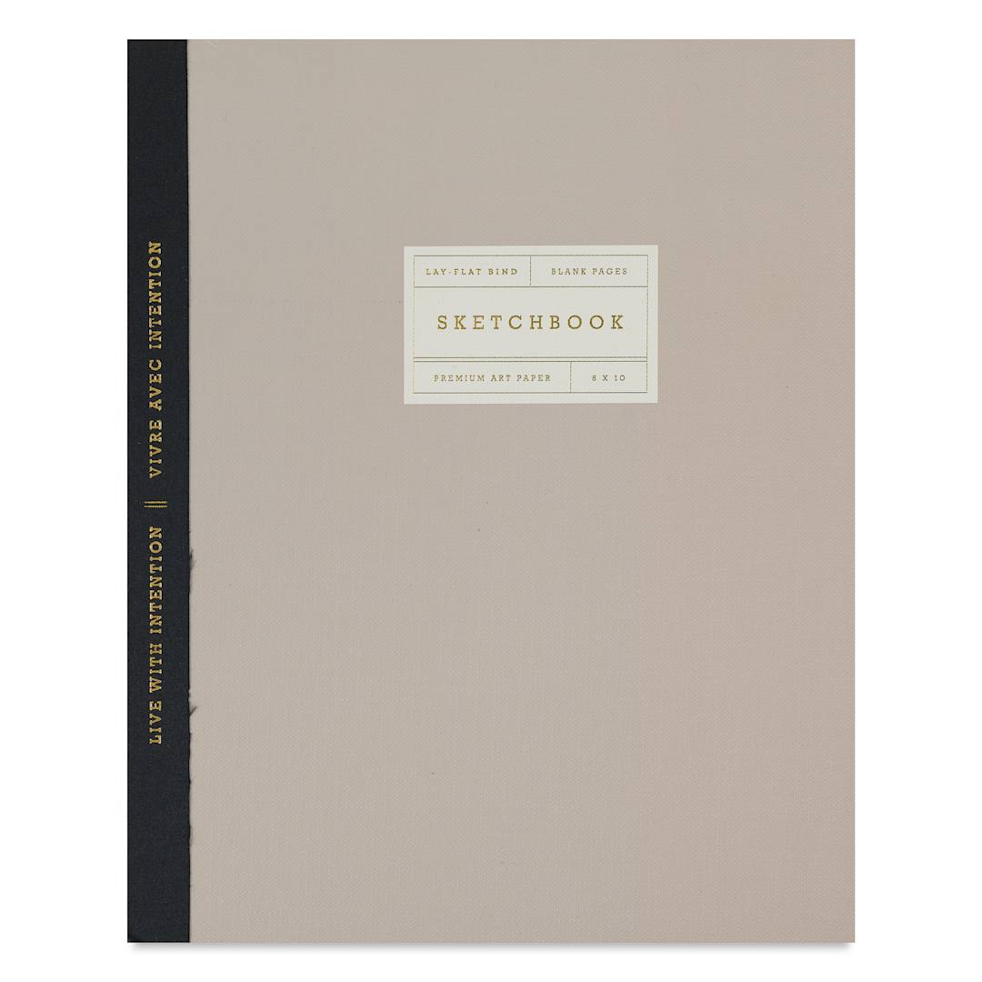 Open in modal - Gry Mattr Essential Sketchbook - Sand, 8" x 10", 100 Pages, front cover
