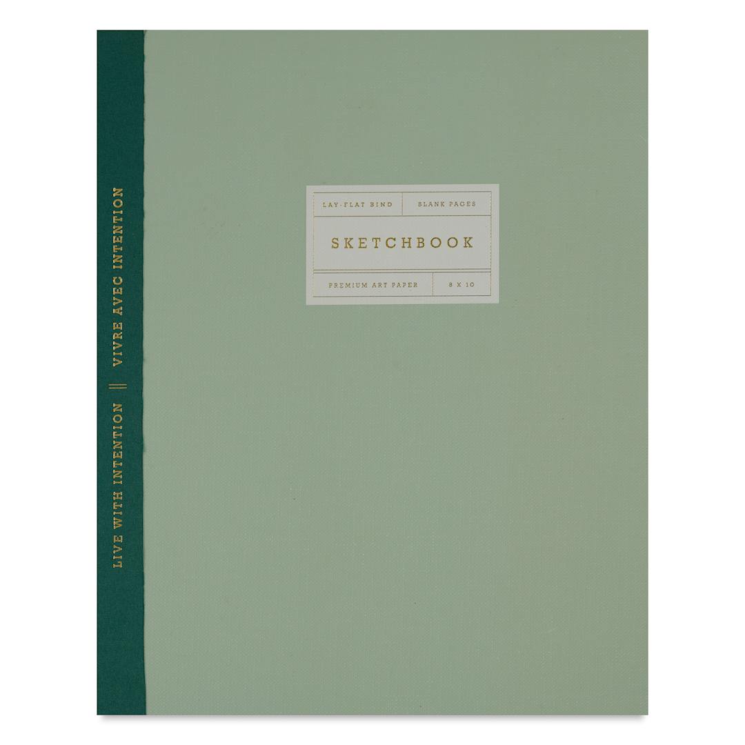 Open in modal - Gry Mattr Essential Sketchbook - Sea Green, 8" x 10", 100 Pages, front cover