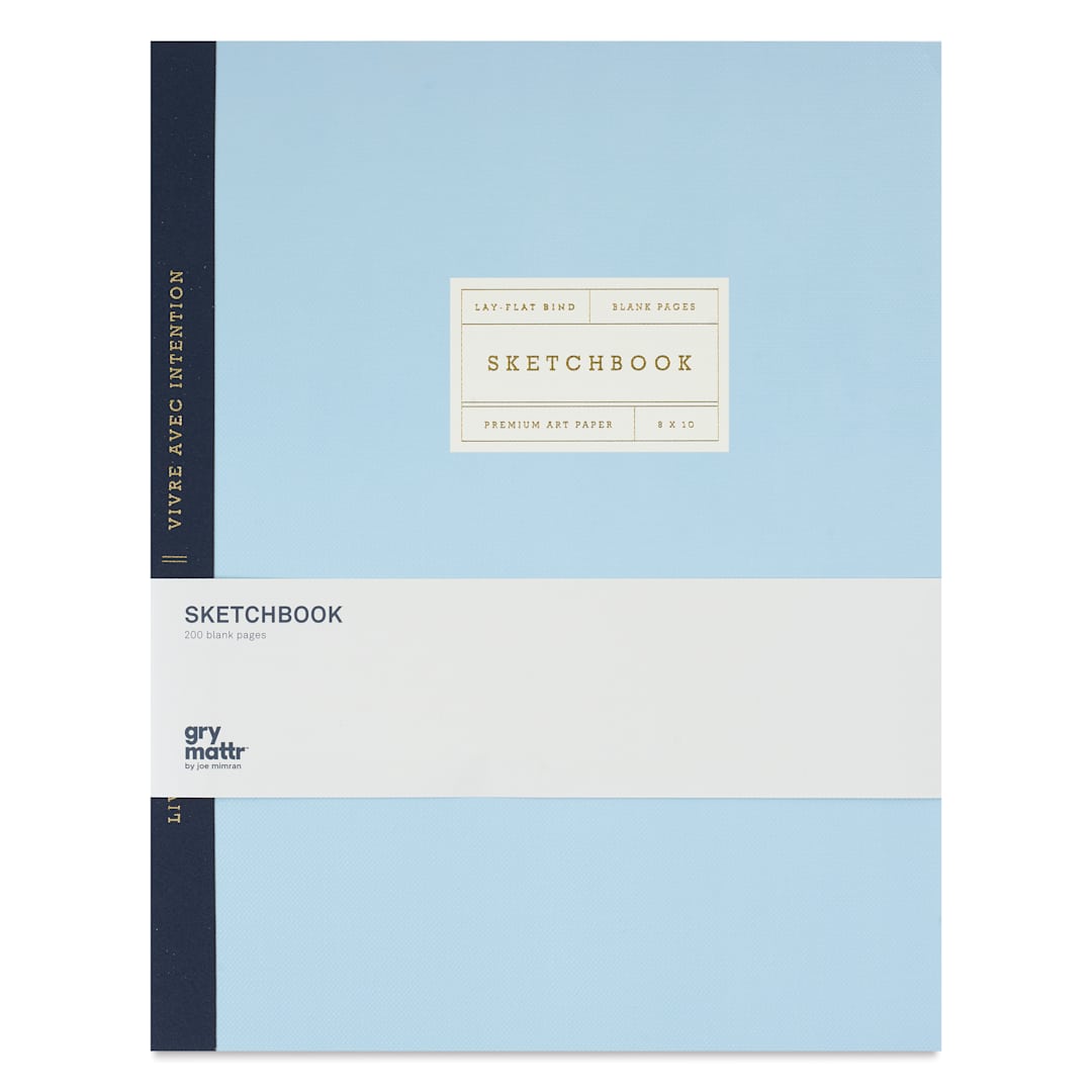Open in modal - Gry Mattr Essential Sketchbook - Sky, 8" x 10", 100 Pages, front cover