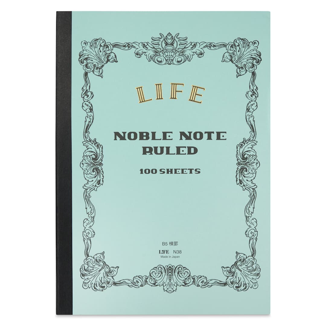 Open in modal - Life Noble Notebook - 7" x 10", B5, Blue, Ruled, front cover