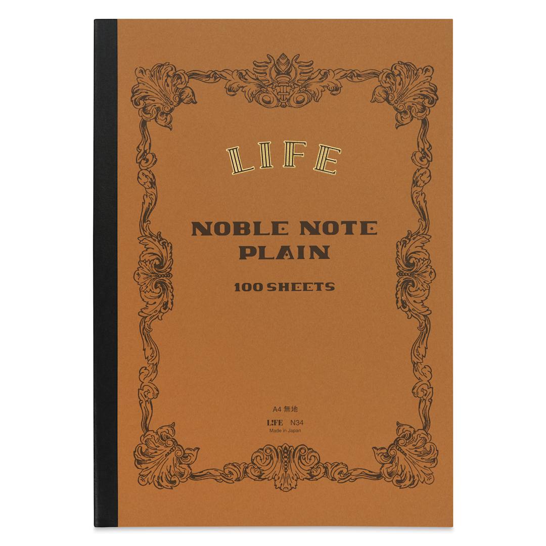 Open in modal - Life Noble Notebook - 8" x 12", A4, Brown, Blank, front cover