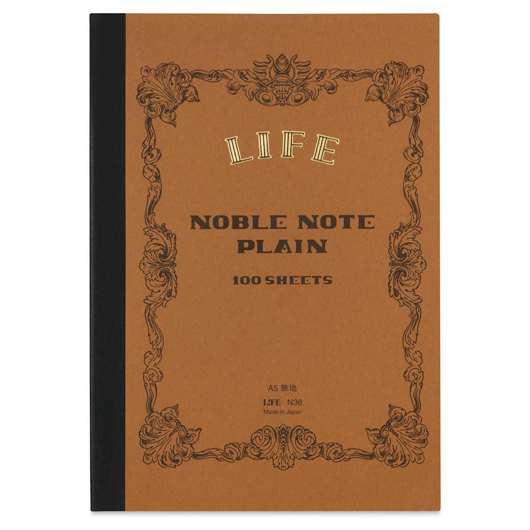 Open in modal - Life Noble Notebook - 6" x 8", A5, Brown, Blank, front cover