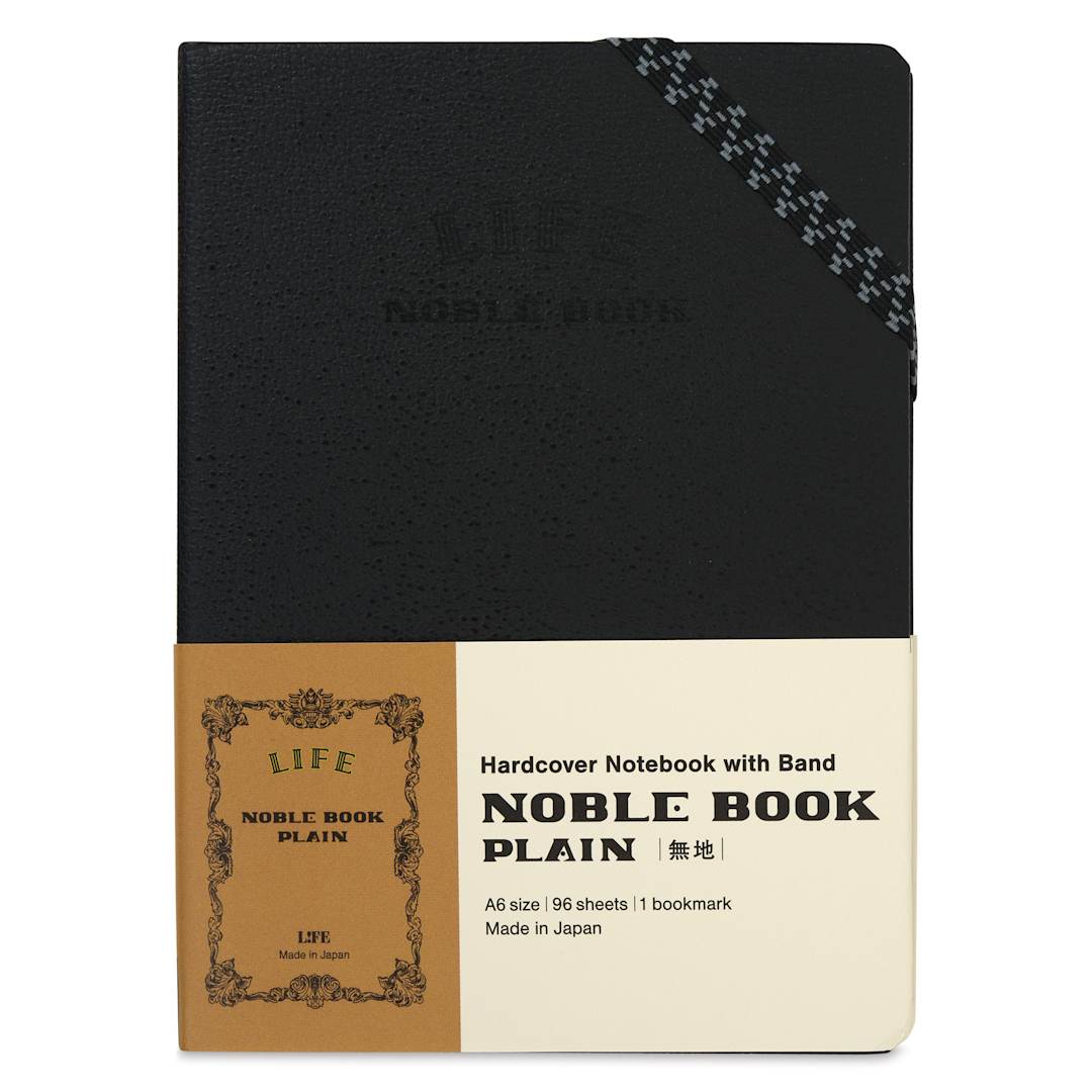 Open in modal - Life Stationery Noble Notebook - 4" x 6", A6, Blank, 96 Pages, front of packaging