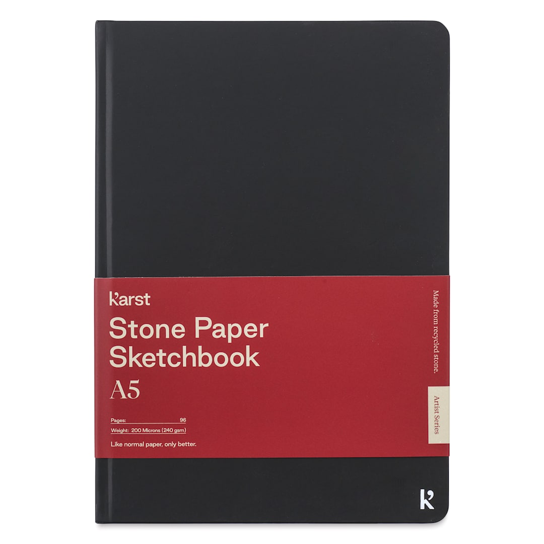 Open in modal - Karst Stone Paper Sketchbook - A5, 5-4/5" x 8-3/10", 96 Pages, front