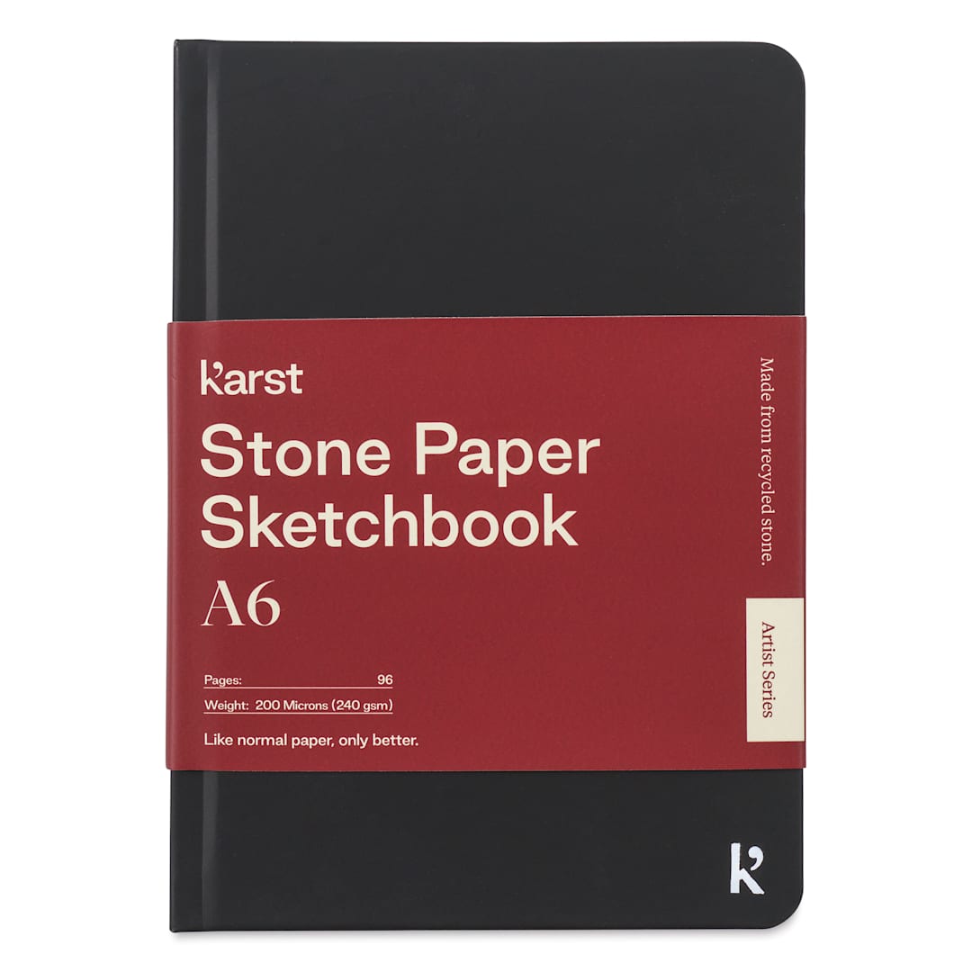 Open in modal - Karst Stone Paper Sketchbook - A6, 4-1/10" x 5-4/5", 96 Pages, front
